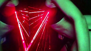 Blonde amateur teen blowing and toying pussy at home