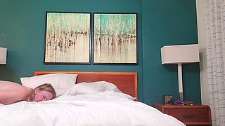 Naughty blonde teen slut enjoying hardcore gang banging fun
