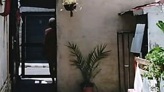 naked girl has sex with a stranger outdoors in public