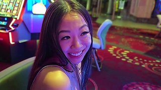 Cheating Asian Babe Squirts Everywhere During Intense