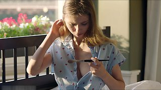 Brunette's Wild Panty Passion with Brush Desire