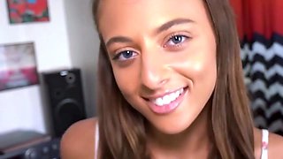 Beautiful skinny stepsister Gia POV fuc