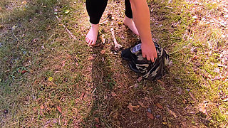 Full Punishment Session - Complete Naked in the Woods