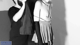 BDSM Lovers91: Submissive Slut Cums Hard in Bondage - Standing Orgasm & Squirting