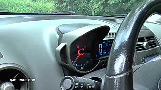 Mistress Jenna Exercises Power Over His Car