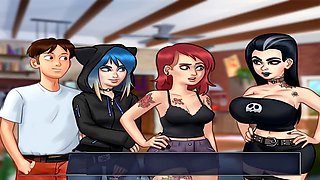 Cartoon summer saga making out with Eve in part 120