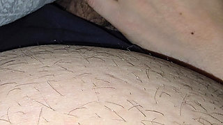 Step mom hand slip and pulled out step son dick for a handjob