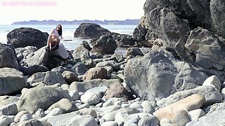 Getting Off Watching Hot Couple Fuck On The Beach