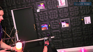Lady Medea Mercyless Hard Cock Waxing on the Rack