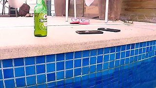 Fetish threesome cumshot and piss shower