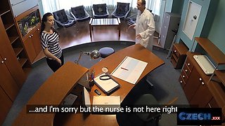 Czech xxx - doc pounds patient hard on desk to cure back problems