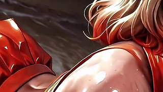 Fast Action - Blindfolded Beach Blonde - Deepthroat, Tongue and Facial Until the Sun Goes Down