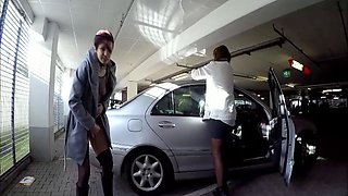 Busty Czech amateur fucks outdoor in public