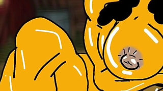 Redneck's Wife. Cartoon. Animation