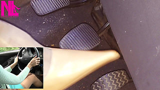 Brake Failure in Pointing Pumps and Nude Stockings