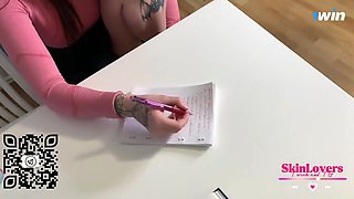 Charming teen seductress POV heart-stopping xxx scene