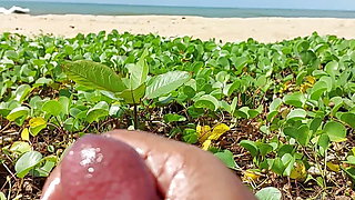 Cut Cock cumshot at beach oil massage Sinhala boy with cock ring srilanka