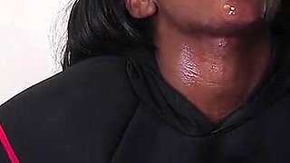 Submissive Black Girl Get Rough Anal Pounding, Piss, and Eats Candy From Her Ass