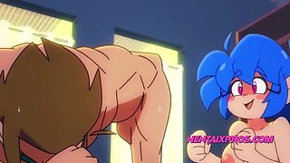 Young College Girl Fucked Hard by Bodybuilder in Locker Room Cartoon