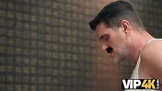 Hot Redhead Sweet Angelina Cheats on Boyfriend with Mr. Moustache in HD 1080p