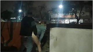 Girl Flashing Naked In The Street Fucking In Public Voyeurs And Caught By The Police With Naked Street