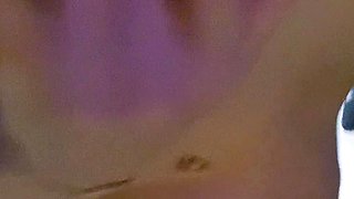 Teen blonde babe moist peach toy play and she loves it