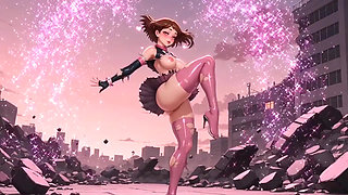 Uraraka My Hero Academia Oiled Slutty Tease Compilation Extended Version