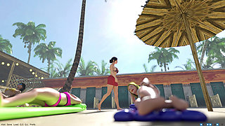 Being a Wife (v1.220p) - P8 - the Slutty Stepmom Helps Her Stepson Cum While on a Family Trip to the Beach