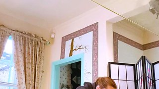 Hardcore fucking on the couch with amateur blonde