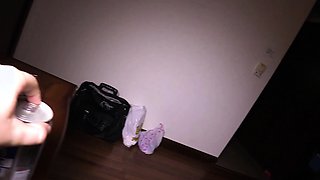 Busty Thai MILF in uniform fucks master