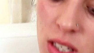 The young skinny teen gets anal fucked by her big stepbrother after class