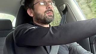 She Couldn’t Wait - MILF Blowjob & Handjob While Driving - Public Car Sex Kingyordanov