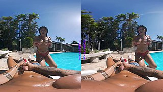 PURITYVR Curvy Latina Maria fucked poolside