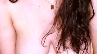 Chubby Brunette Big Boobs Dildo Masturbation