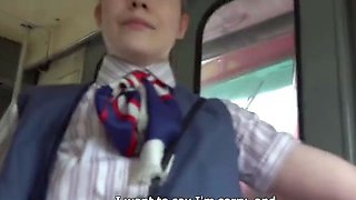CzechStreets E Sex With A Conductor In The Toilet
