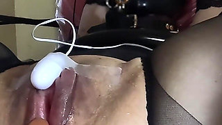 Kinky Slavedoll R Vol.019: Close-up of Enlarged Pussy - Clitoris Vibrator - Anal Long Dildo Squirting Orgasm!