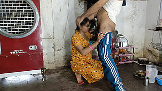 Hot sexy stepsister's fun sex from stepbrother's land when stepsister was alone at home Hindi audio