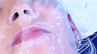 Group Sex and Cumshot for Sexy Blonde