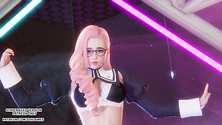 MMD Love It - Seraphine Sexy Kpop Dance League of Legends Hentai Uncensored 4K 60FPS