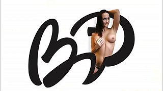 Model is riding anal toy in front of the camera