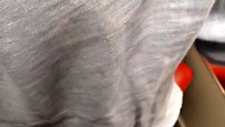 Sexy Tattooed MILF Gives Public Blowjob in Fitting Room for