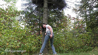 Forest Ass Fisting in Jeans