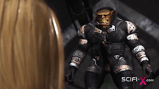 Pleasing dame's scifi x clip