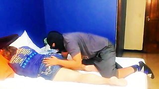 I find my mature cougar neighbor in her bedroom and end up deepthroating her fuckbox