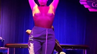 BDSM performance with shibari, fire, and wax - Jasmine