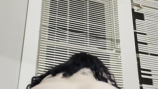 Punk damsel dirty dances herself overwhelm waiting