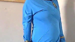 Striptease in Star Trek Cosplay Nurse Uniform