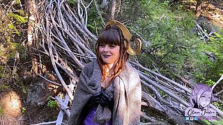 Amateur brunette doggystyle fucks a big cock