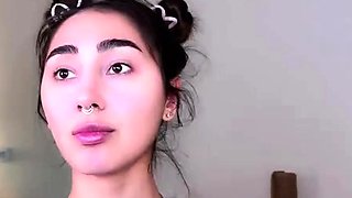 Close up of Asian masturbation