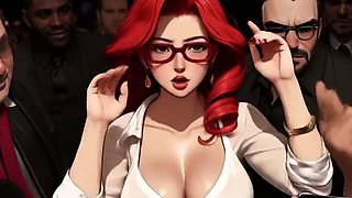 Spicy Toons College Lesbians Mosh Pit